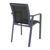Pacific 11 Piece Dining Set with Extension Table and Sling Arm Chairs Dark Gray - Black ISP0232S-DGR-BLA #7